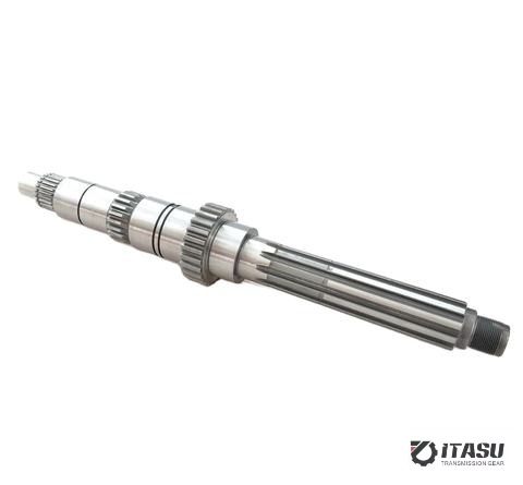 AUTO TRANSMISSION GEAR BOXES PARTS MAIN SHAFT FORISUZU 6BG1 24T-21T-26T-10T L=532mm