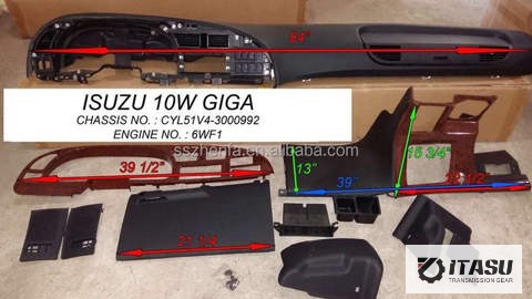 6WF1 10W GIGA DASHBOARD FORISUZU CHASSIS NO:CYL51VA-30009992