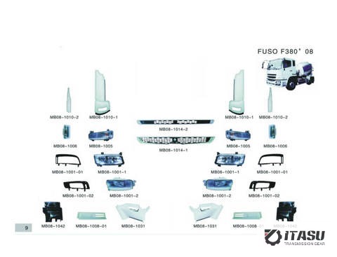 MITSUBISHI FUSO F380 08 body parts