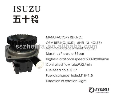 6HE1 3HOLES power steering pump