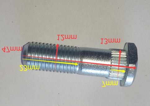 WHEEL HUB BOLT 859633062A FOR MAZDA