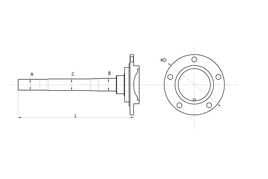 AXLE SHAFT DX-DF0101 42311-87602
